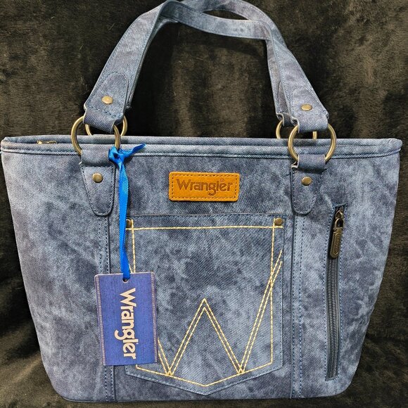 Wrangler Denim Blue Purse Brand New (332) - Picture 1 of 5